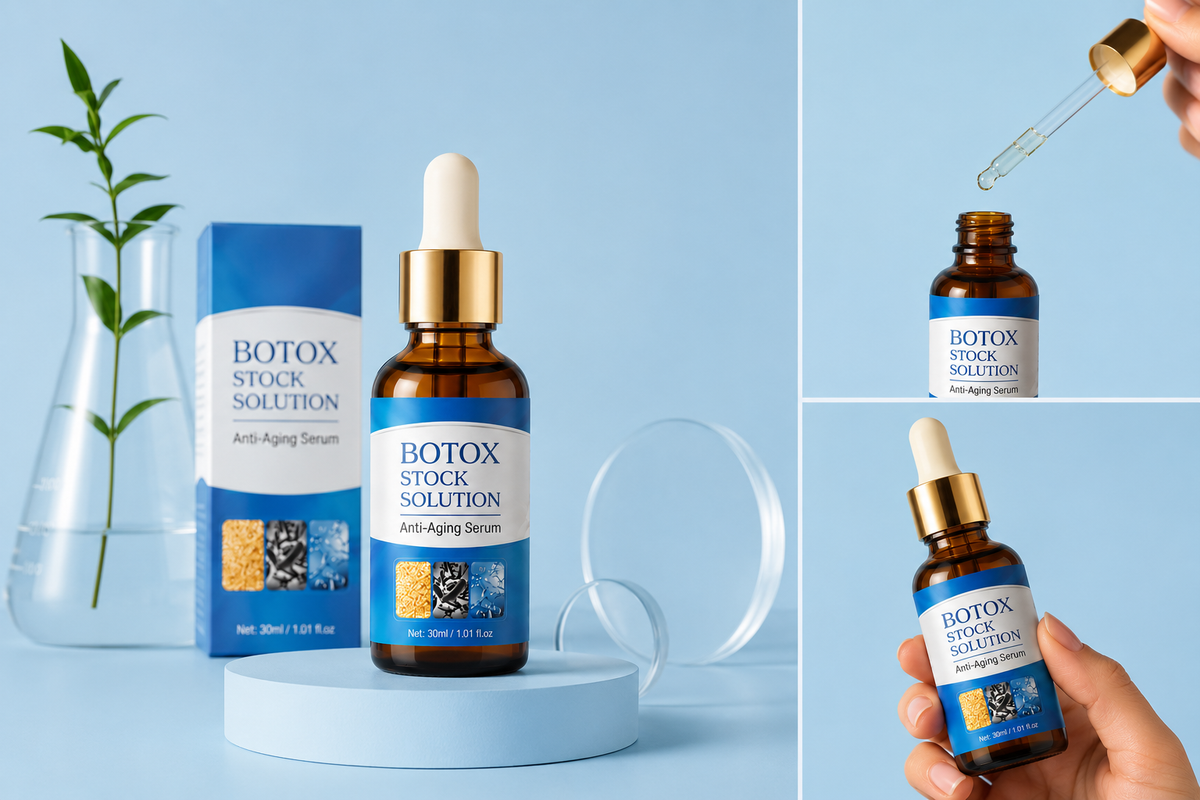 Botox Stock Solution™ | Suero antiedad con efecto tensor, ácido hialurónico, colágeno y vitamina C – 30 ml